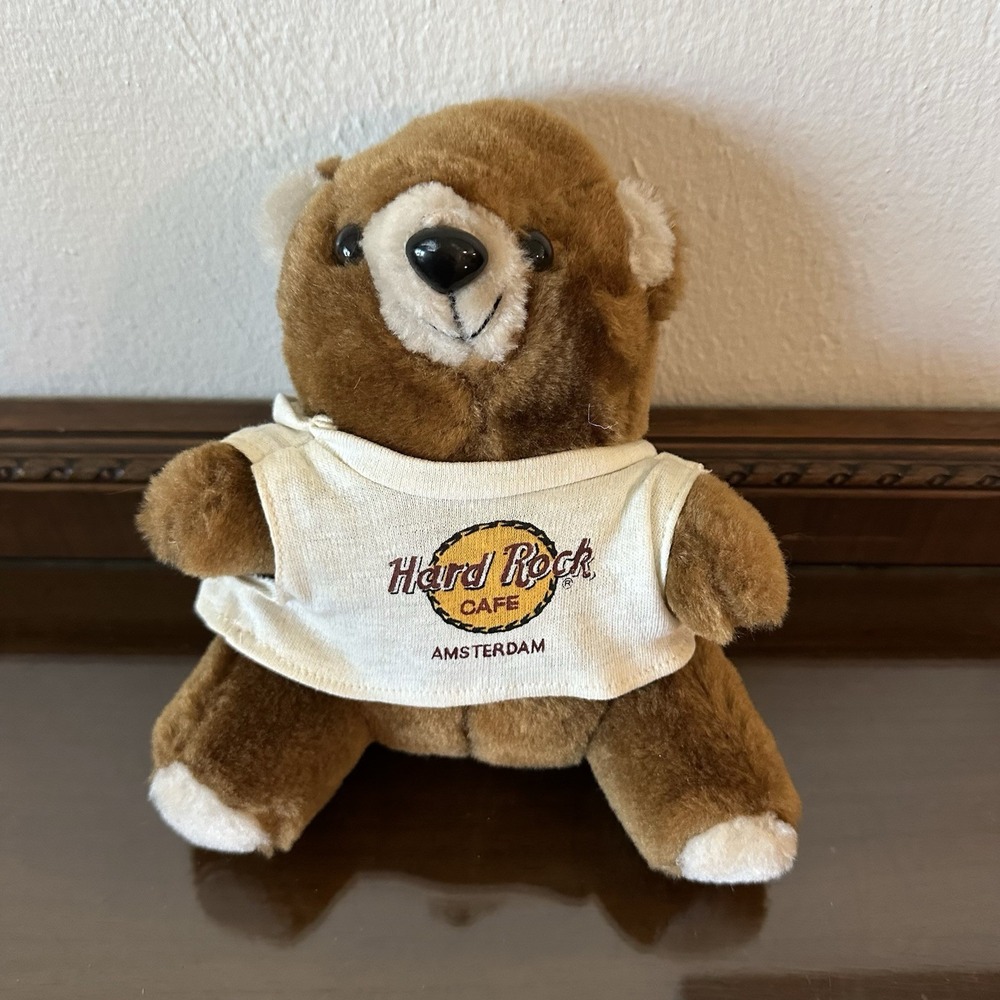 Hard Rock Cafe 2014 AMSTERDAM Classic Bear Plush Stuffed Animal‎ Soft Toy 9"